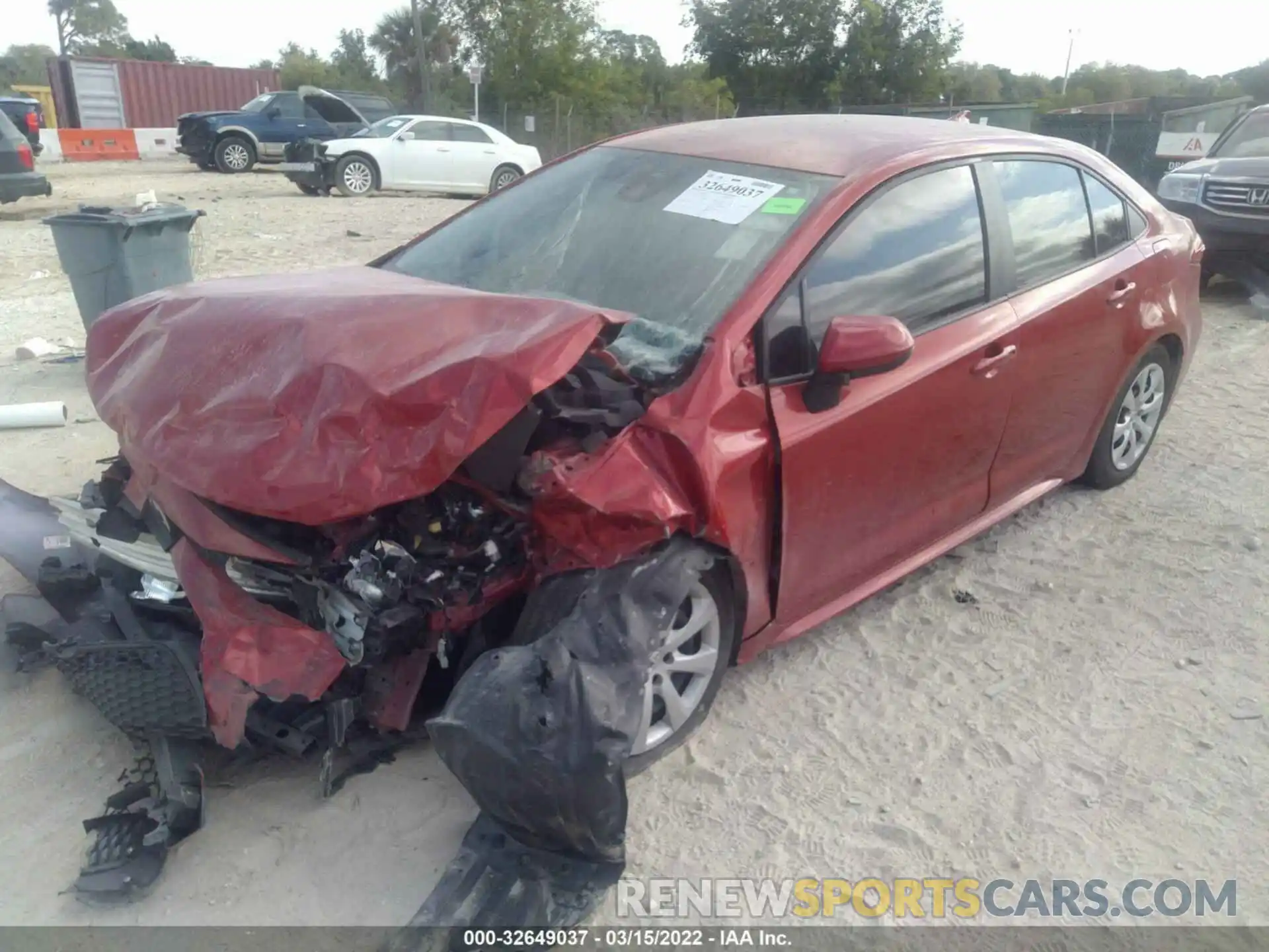 2 Photograph of a damaged car 5YFEPRAE5LP070541 TOYOTA COROLLA 2020