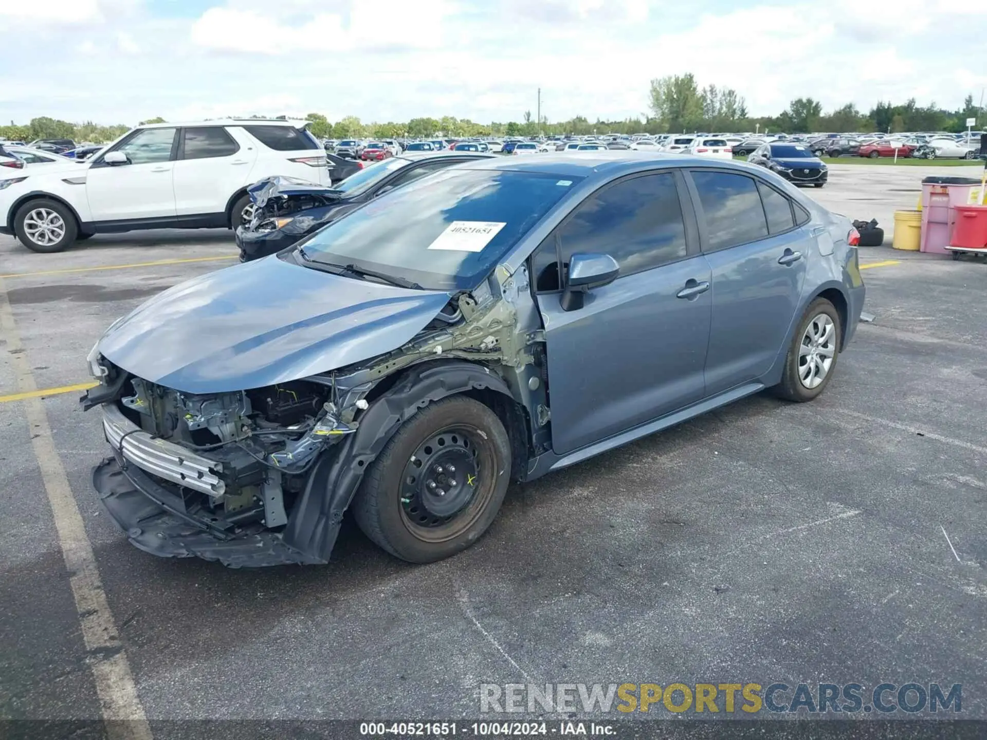 2 Photograph of a damaged car 5YFEPRAE5LP071933 TOYOTA COROLLA 2020