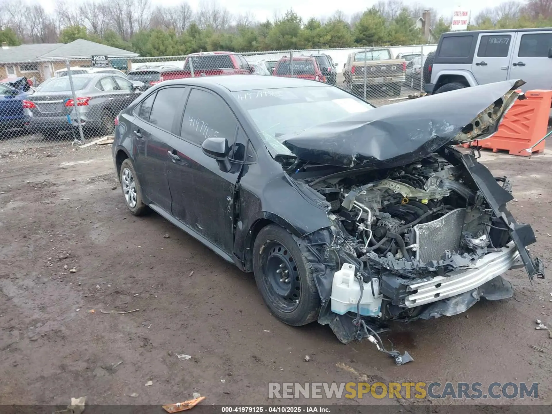 1 Photograph of a damaged car 5YFEPRAE5LP073276 TOYOTA COROLLA 2020