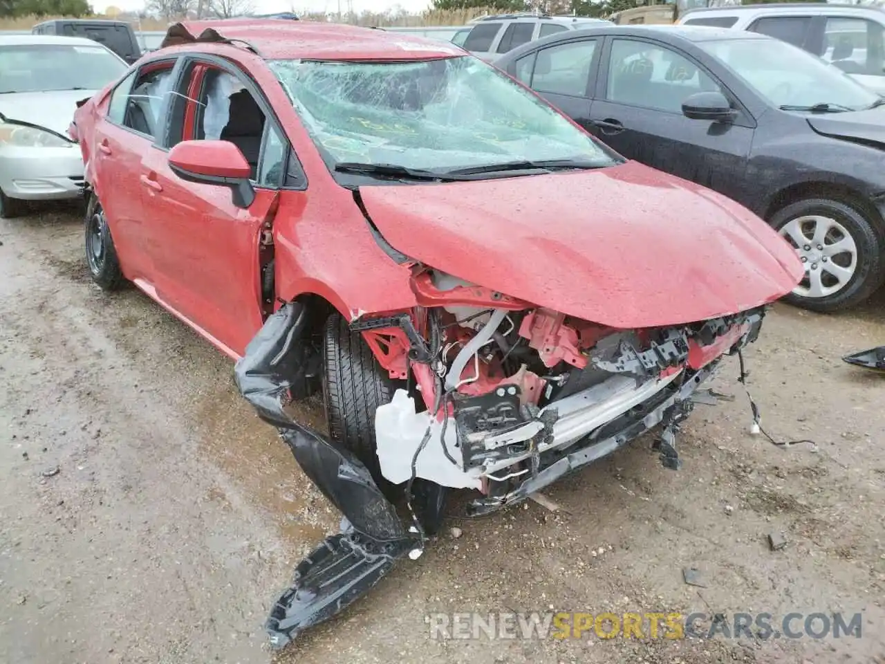 1 Photograph of a damaged car 5YFEPRAE5LP074931 TOYOTA COROLLA 2020