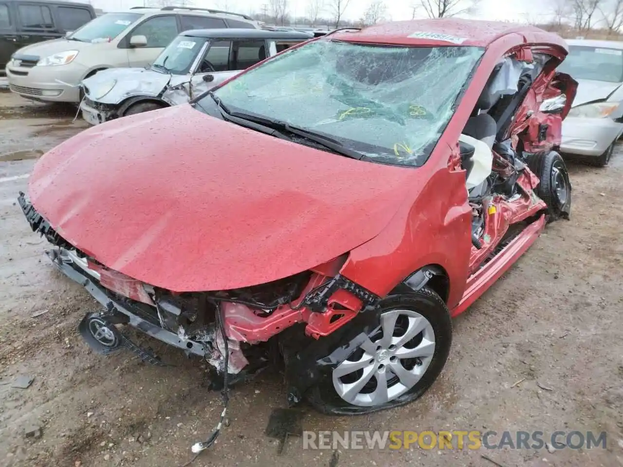 2 Photograph of a damaged car 5YFEPRAE5LP074931 TOYOTA COROLLA 2020