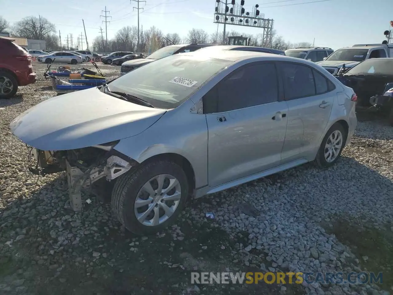 1 Photograph of a damaged car 5YFEPRAE5LP078963 TOYOTA COROLLA 2020
