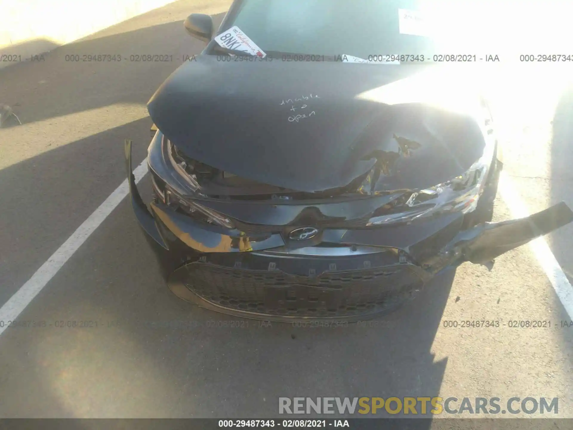 6 Photograph of a damaged car 5YFEPRAE5LP083175 TOYOTA COROLLA 2020