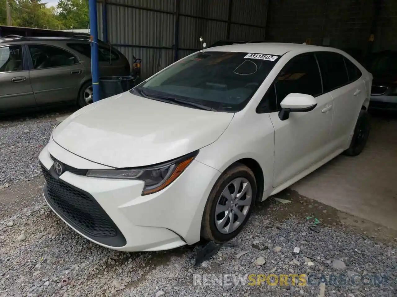 2 Photograph of a damaged car 5YFEPRAE5LP104154 TOYOTA COROLLA 2020