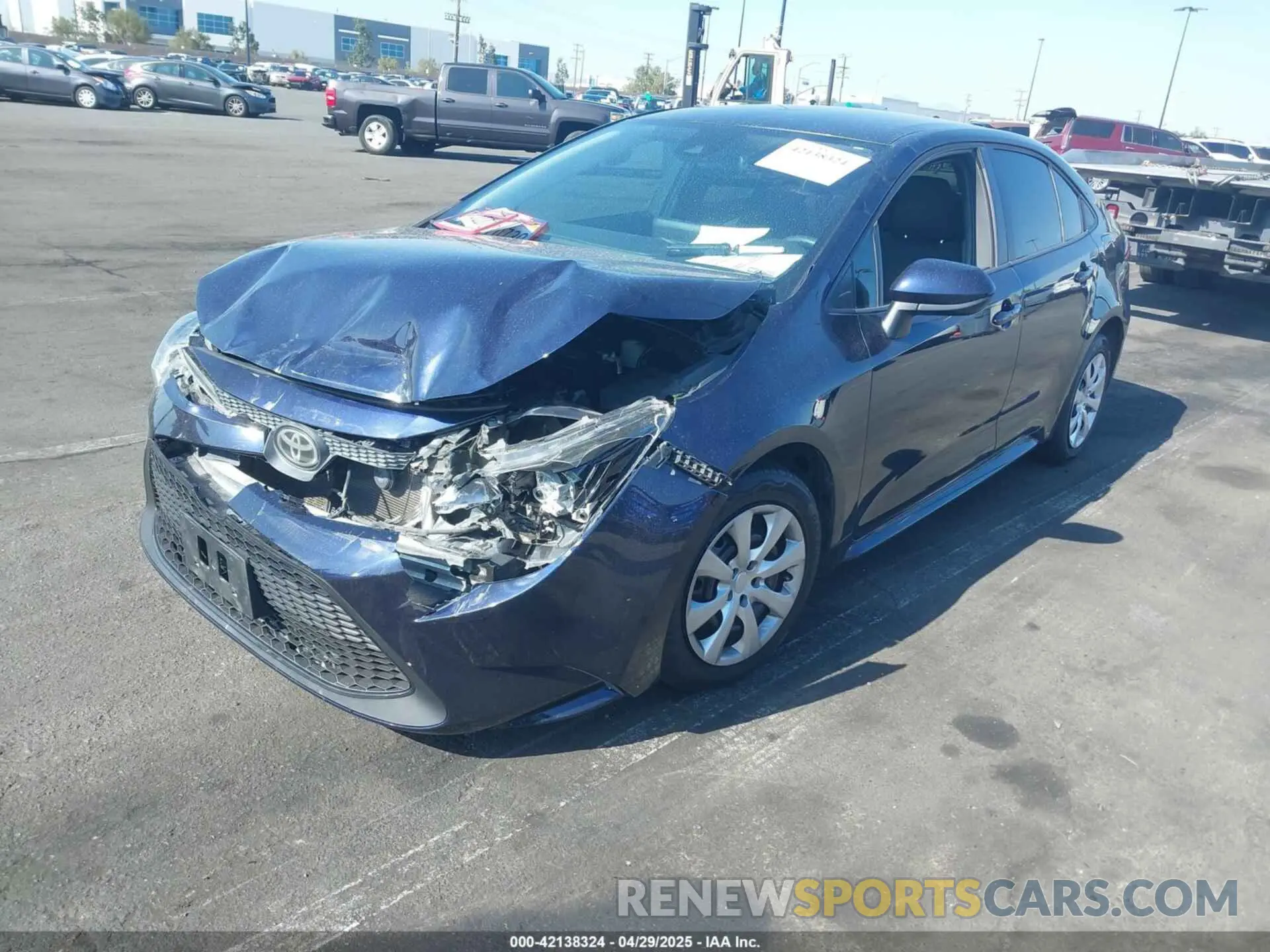 2 Photograph of a damaged car 5YFEPRAE5LP104462 TOYOTA COROLLA 2020