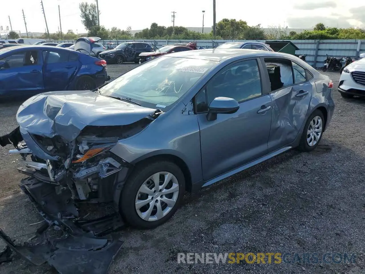 1 Photograph of a damaged car 5YFEPRAE5LP108513 TOYOTA COROLLA 2020