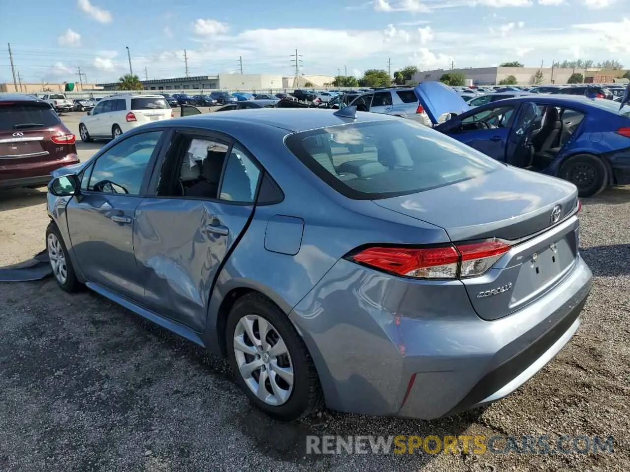 2 Photograph of a damaged car 5YFEPRAE5LP108513 TOYOTA COROLLA 2020