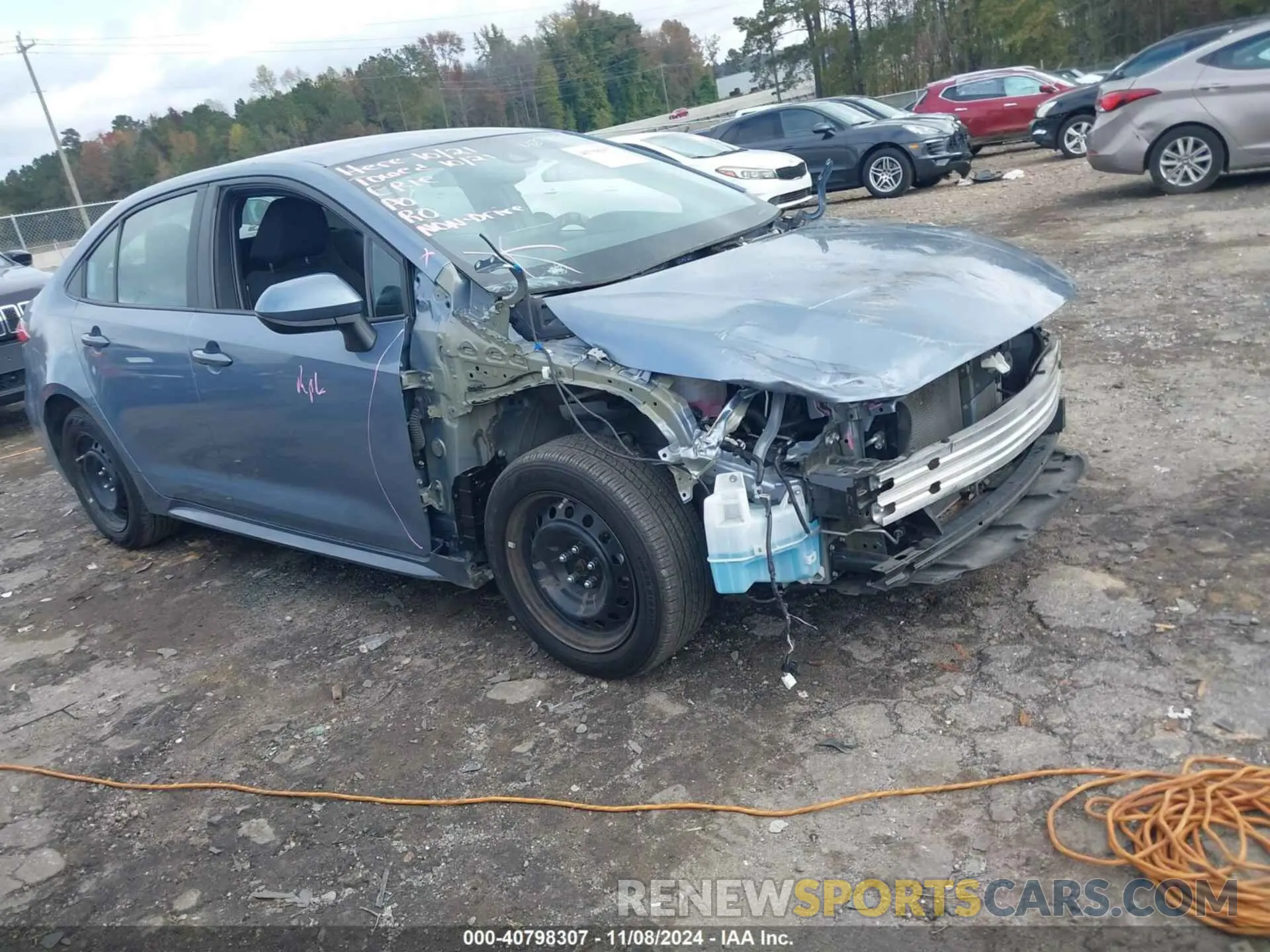 1 Photograph of a damaged car 5YFEPRAE5LP111234 TOYOTA COROLLA 2020