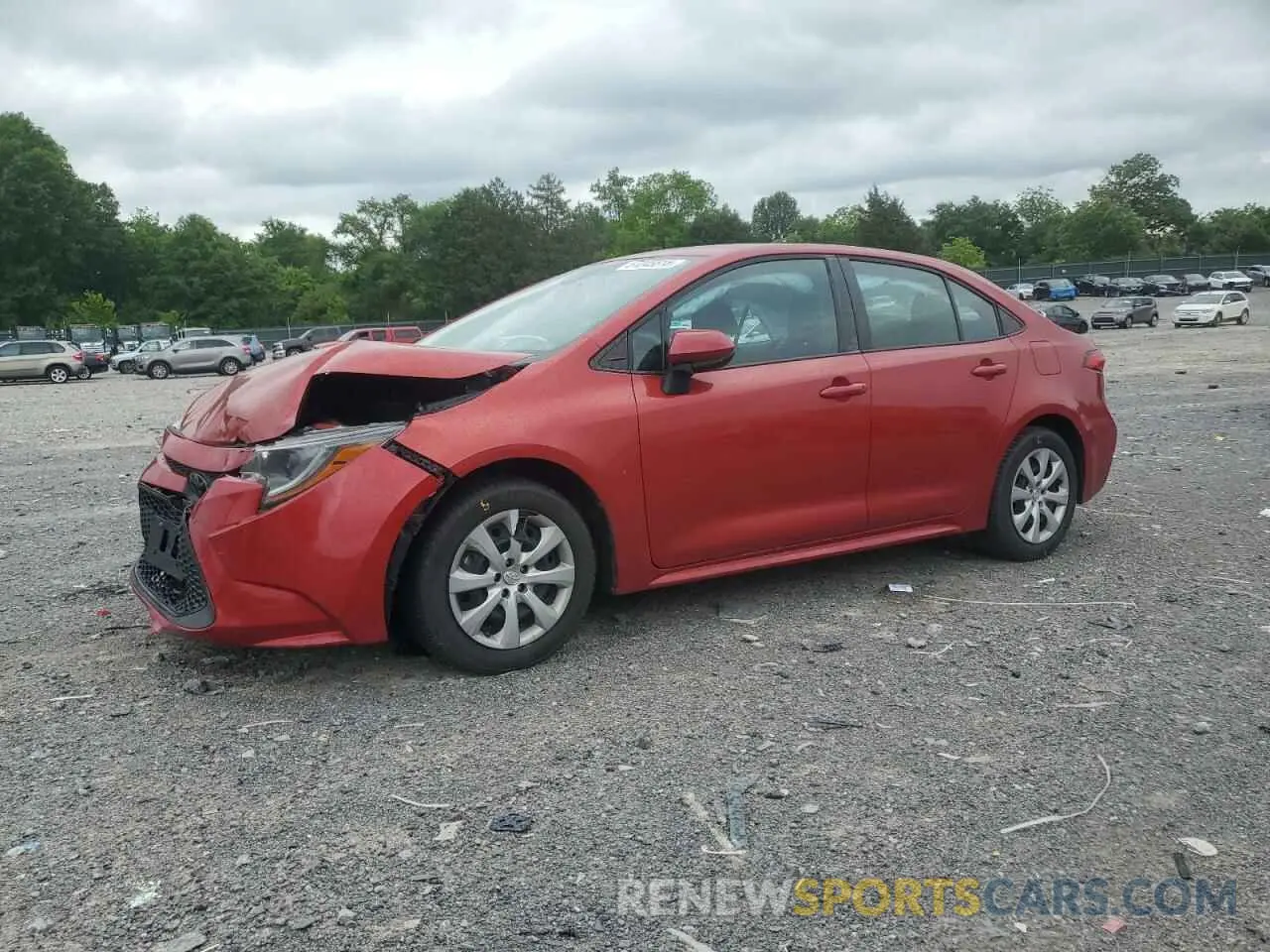 1 Photograph of a damaged car 5YFEPRAE5LP114229 TOYOTA COROLLA 2020