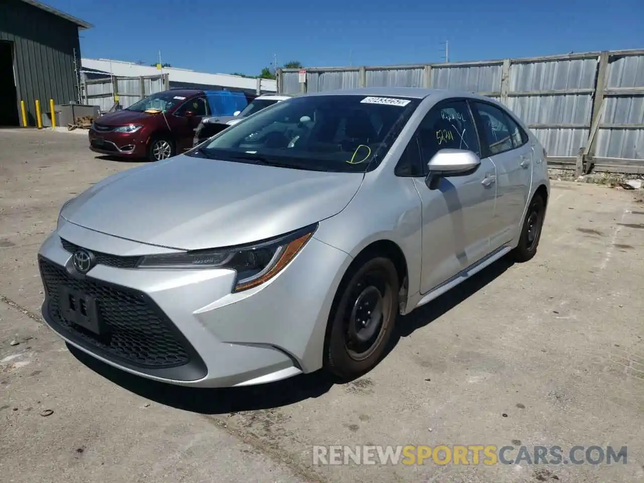 2 Photograph of a damaged car 5YFEPRAE5LP118782 TOYOTA COROLLA 2020