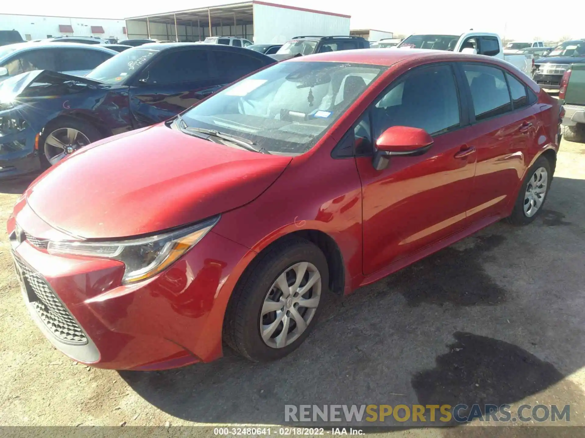 2 Photograph of a damaged car 5YFEPRAE5LP135453 TOYOTA COROLLA 2020