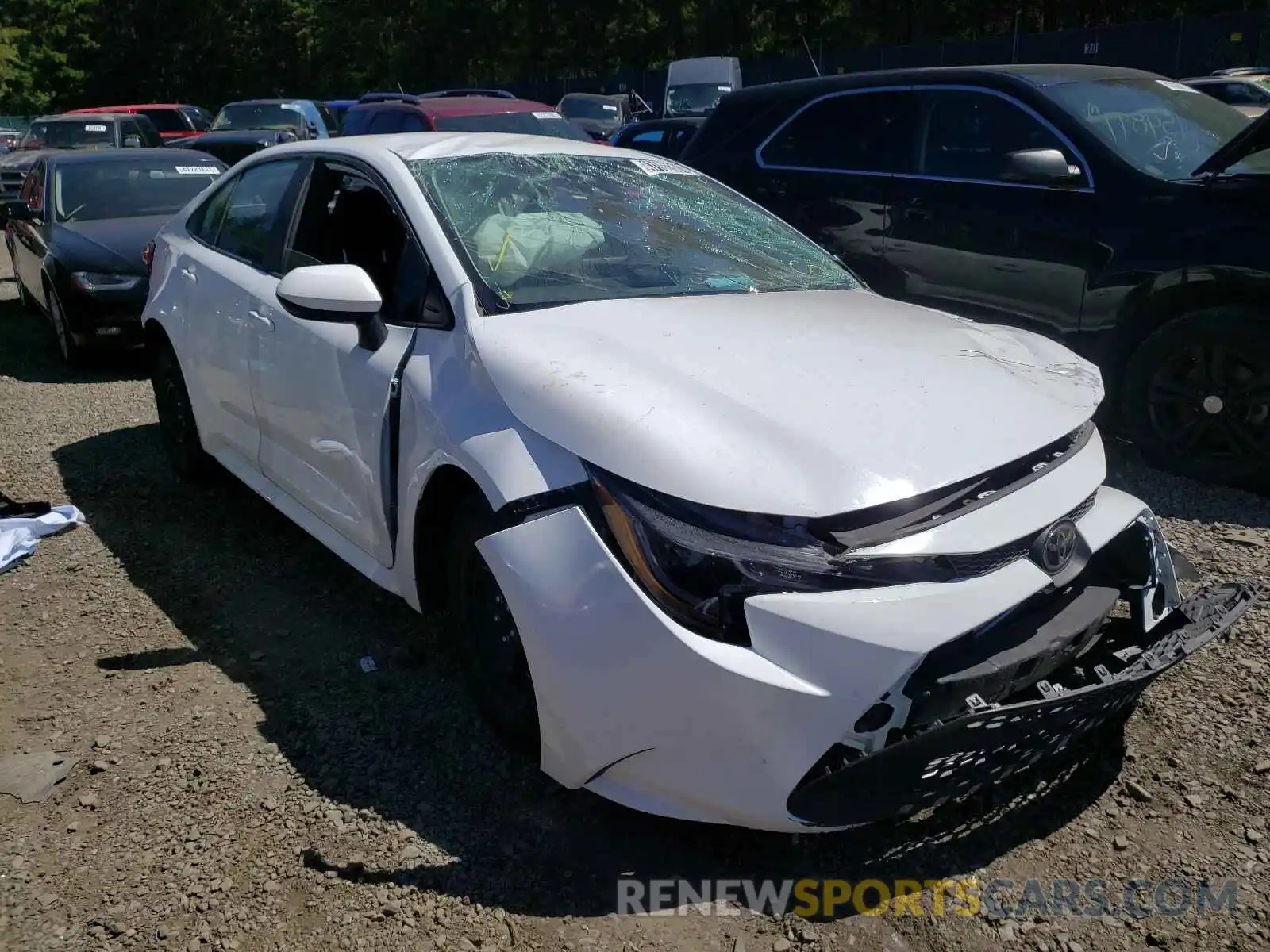 1 Photograph of a damaged car 5YFEPRAE6LP021865 TOYOTA COROLLA 2020