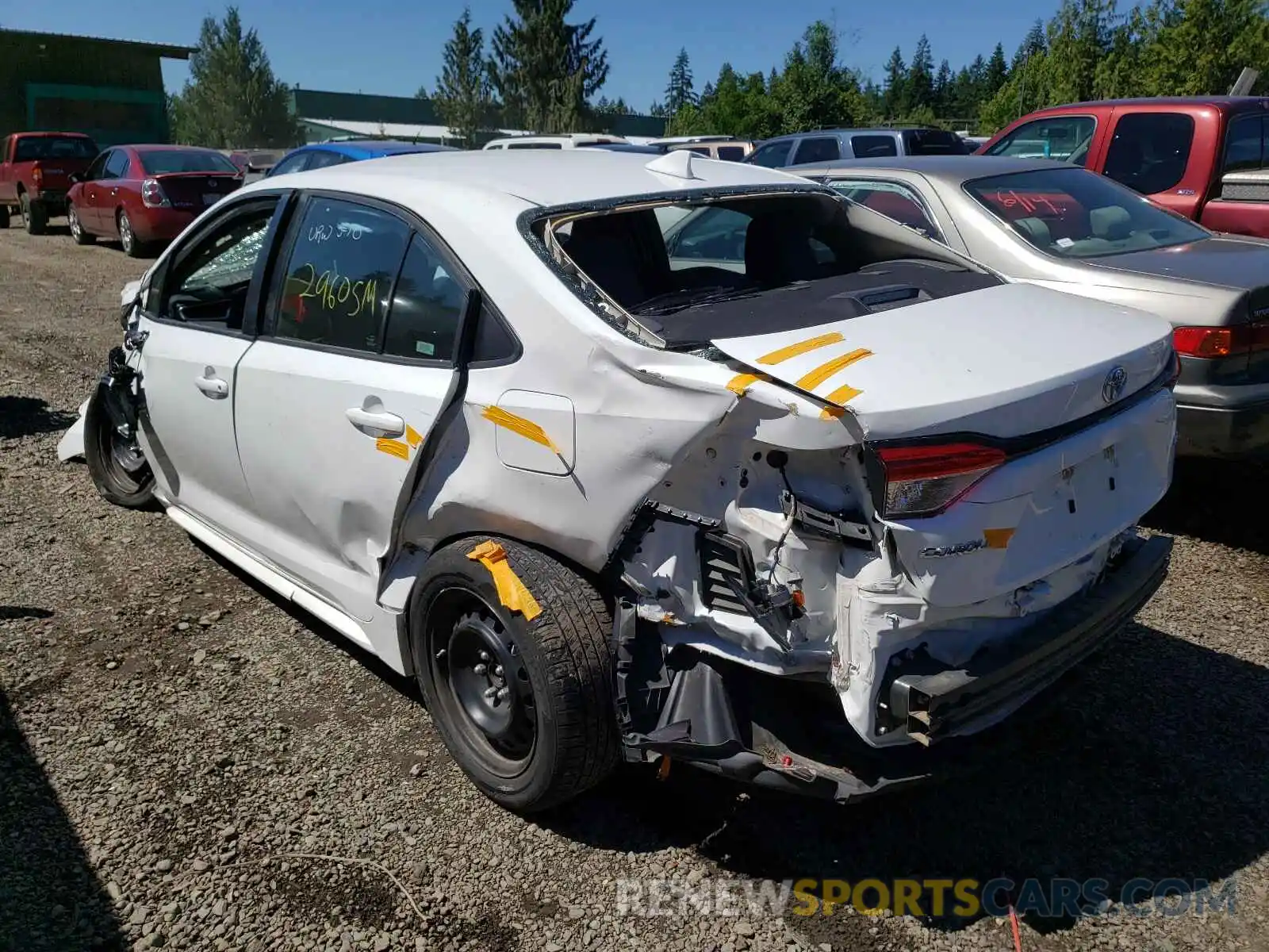 3 Photograph of a damaged car 5YFEPRAE6LP021865 TOYOTA COROLLA 2020