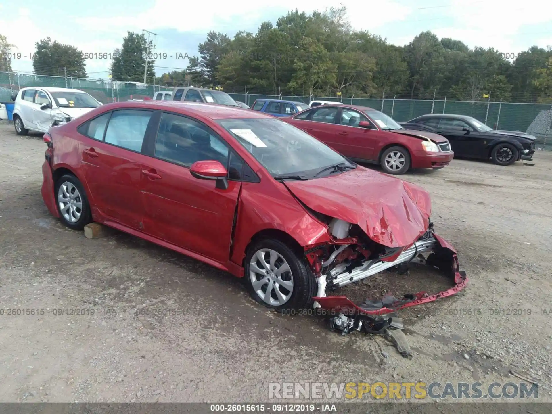 1 Photograph of a damaged car 5YFEPRAE6LP035734 TOYOTA COROLLA 2020