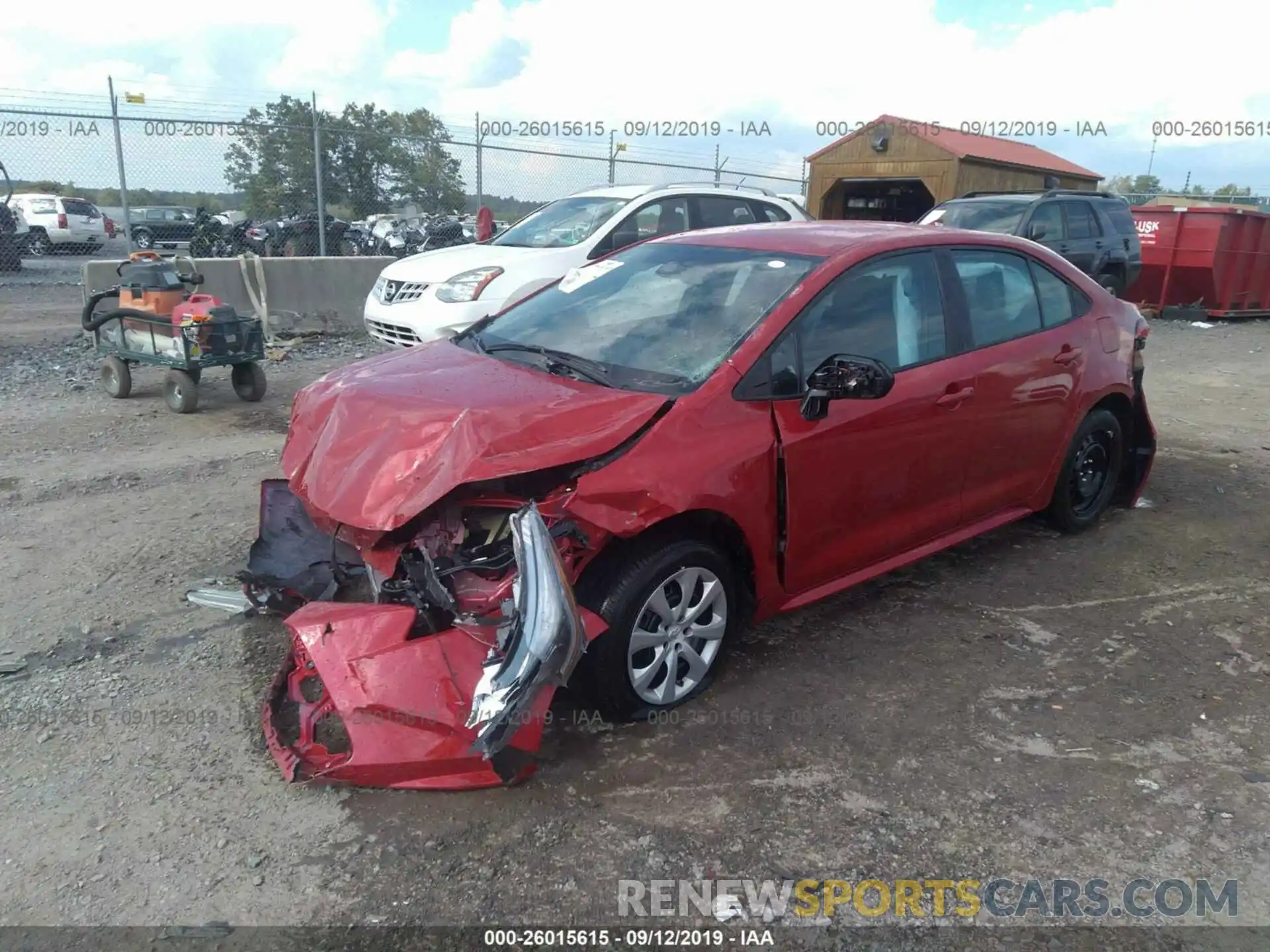 2 Photograph of a damaged car 5YFEPRAE6LP035734 TOYOTA COROLLA 2020