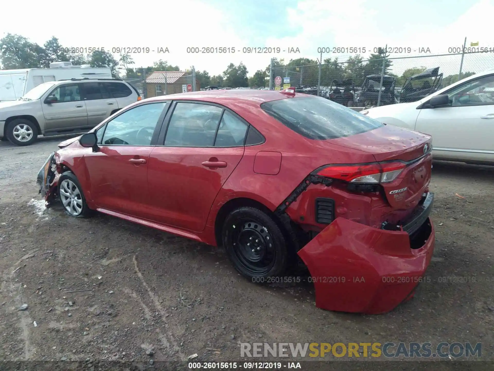 3 Photograph of a damaged car 5YFEPRAE6LP035734 TOYOTA COROLLA 2020