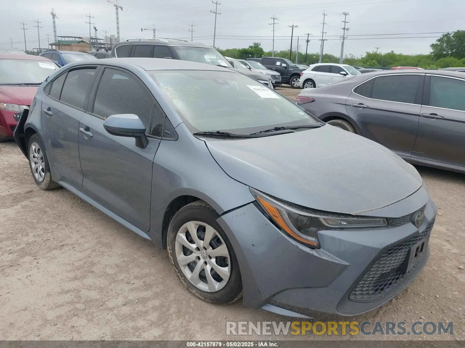 1 Photograph of a damaged car 5YFEPRAE6LP045048 TOYOTA COROLLA 2020