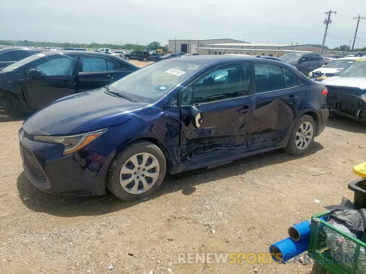 1 Photograph of a damaged car 5YFEPRAE6LP045387 TOYOTA COROLLA 2020
