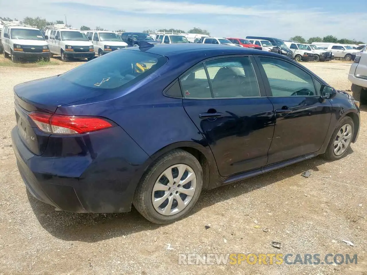 3 Photograph of a damaged car 5YFEPRAE6LP045387 TOYOTA COROLLA 2020