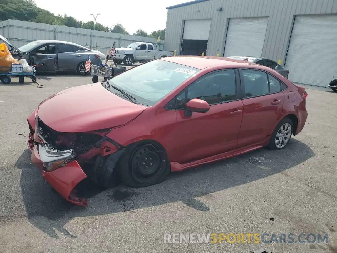 1 Photograph of a damaged car 5YFEPRAE6LP063355 TOYOTA COROLLA 2020