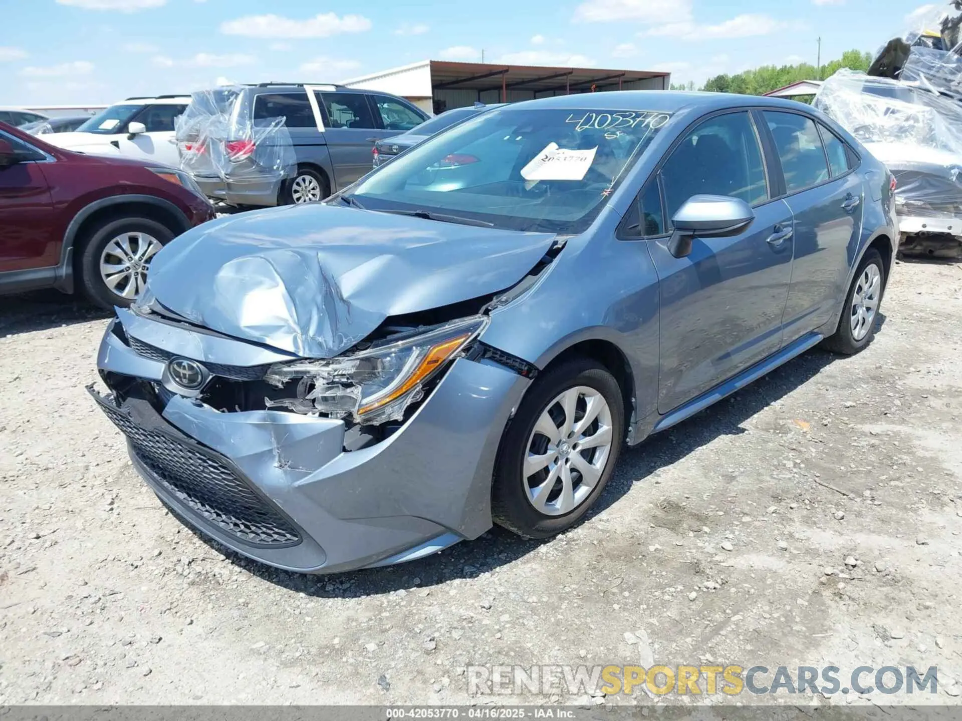 2 Photograph of a damaged car 5YFEPRAE6LP073111 TOYOTA COROLLA 2020
