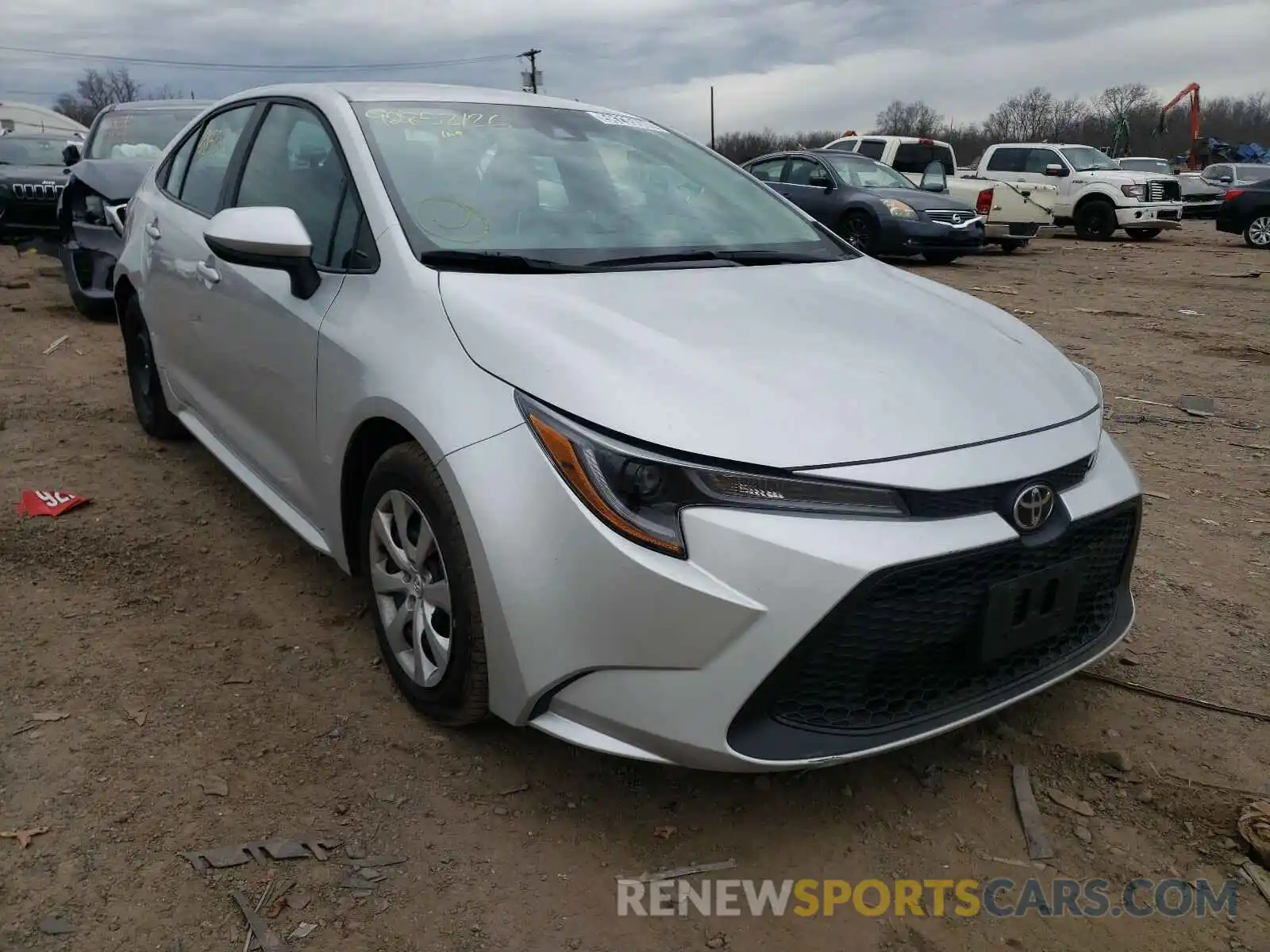 1 Photograph of a damaged car 5YFEPRAE6LP076090 TOYOTA COROLLA 2020