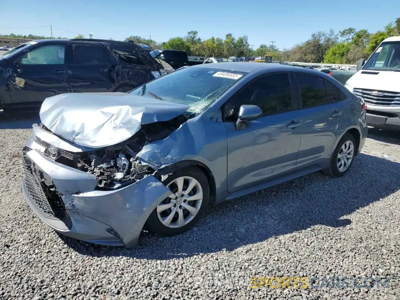 1 Photograph of a damaged car 5YFEPRAE6LP078129 TOYOTA COROLLA 2020