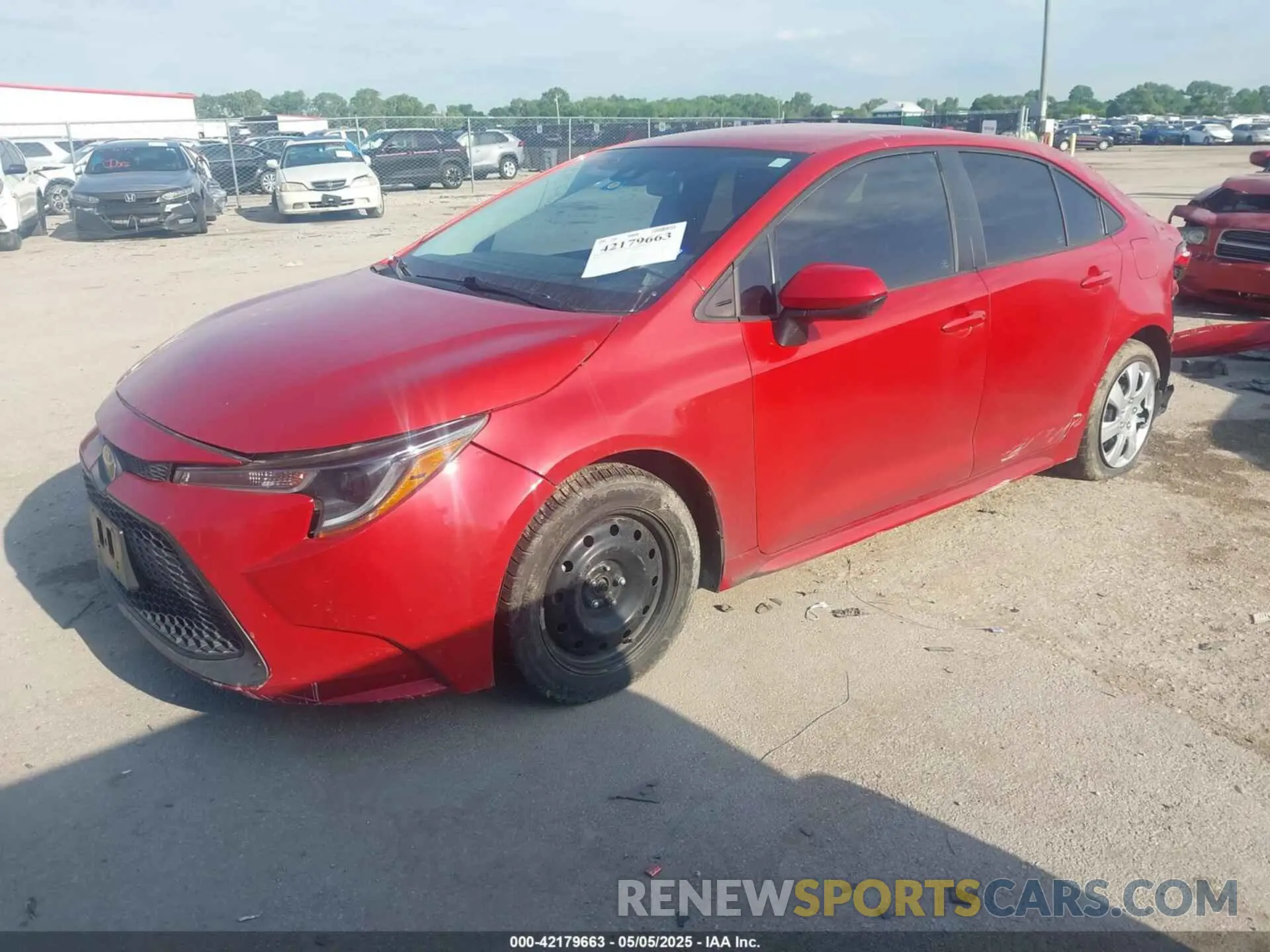 2 Photograph of a damaged car 5YFEPRAE6LP106267 TOYOTA COROLLA 2020