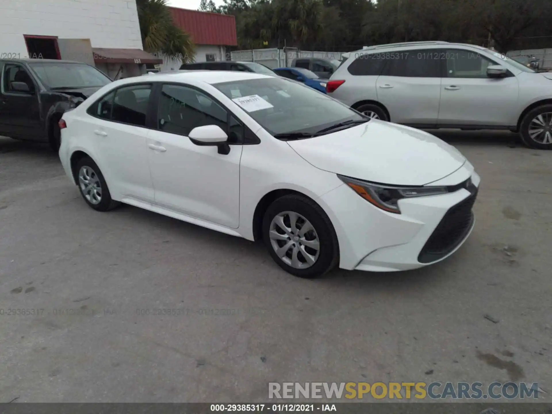 1 Photograph of a damaged car 5YFEPRAE6LP117981 TOYOTA COROLLA 2020