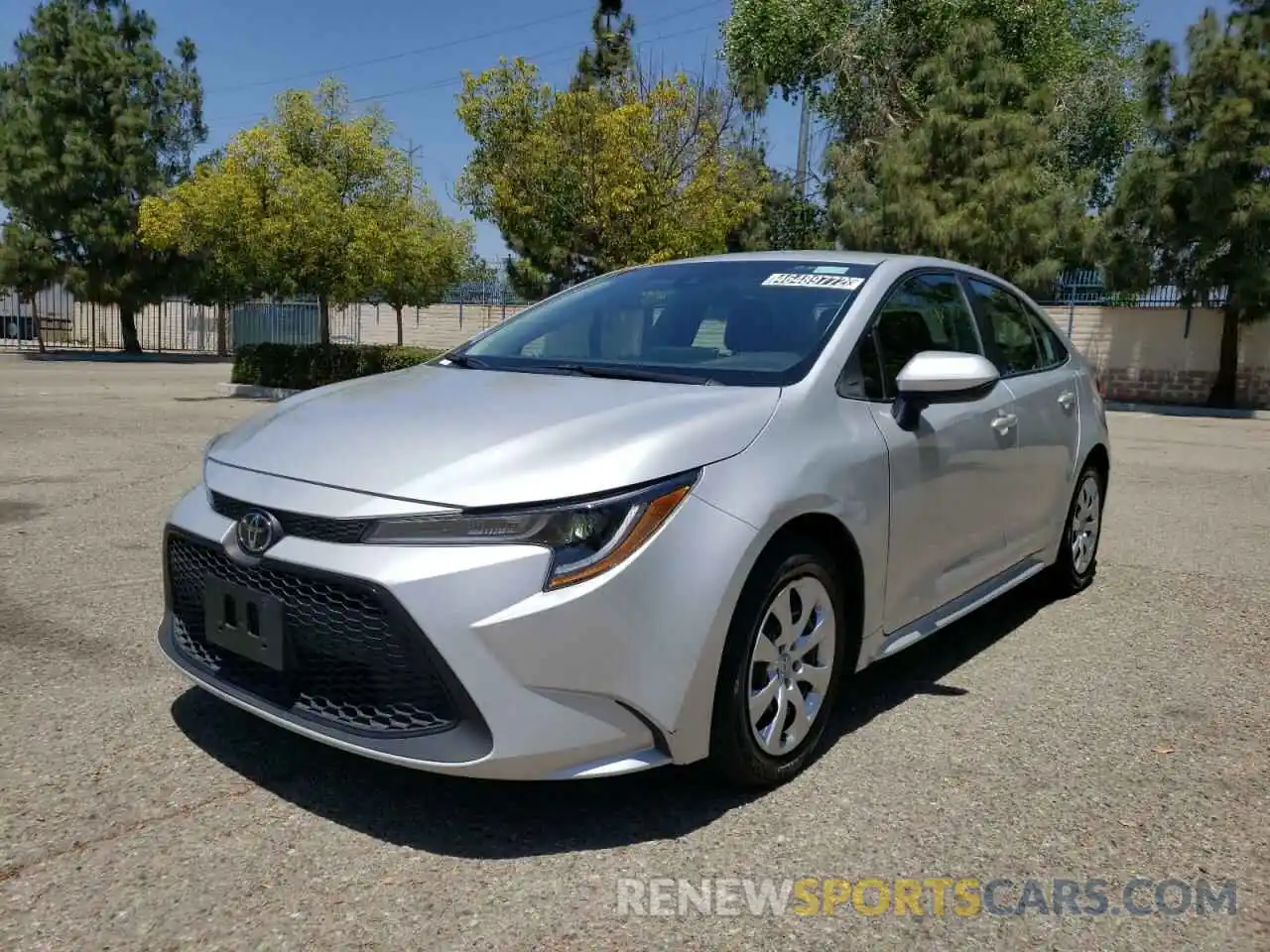 2 Photograph of a damaged car 5YFEPRAE6LP119052 TOYOTA COROLLA 2020