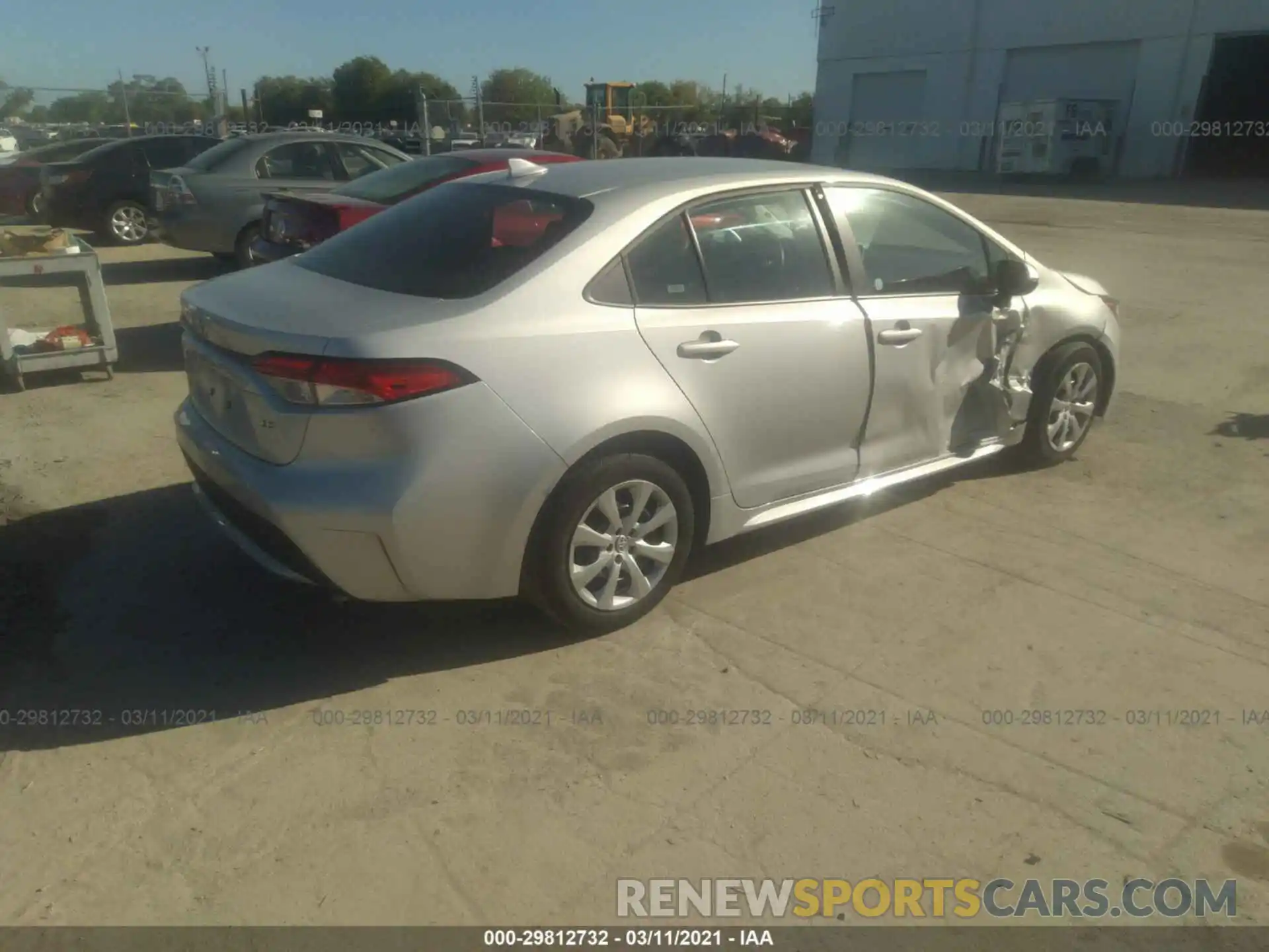 4 Photograph of a damaged car 5YFEPRAE6LP119794 TOYOTA COROLLA 2020