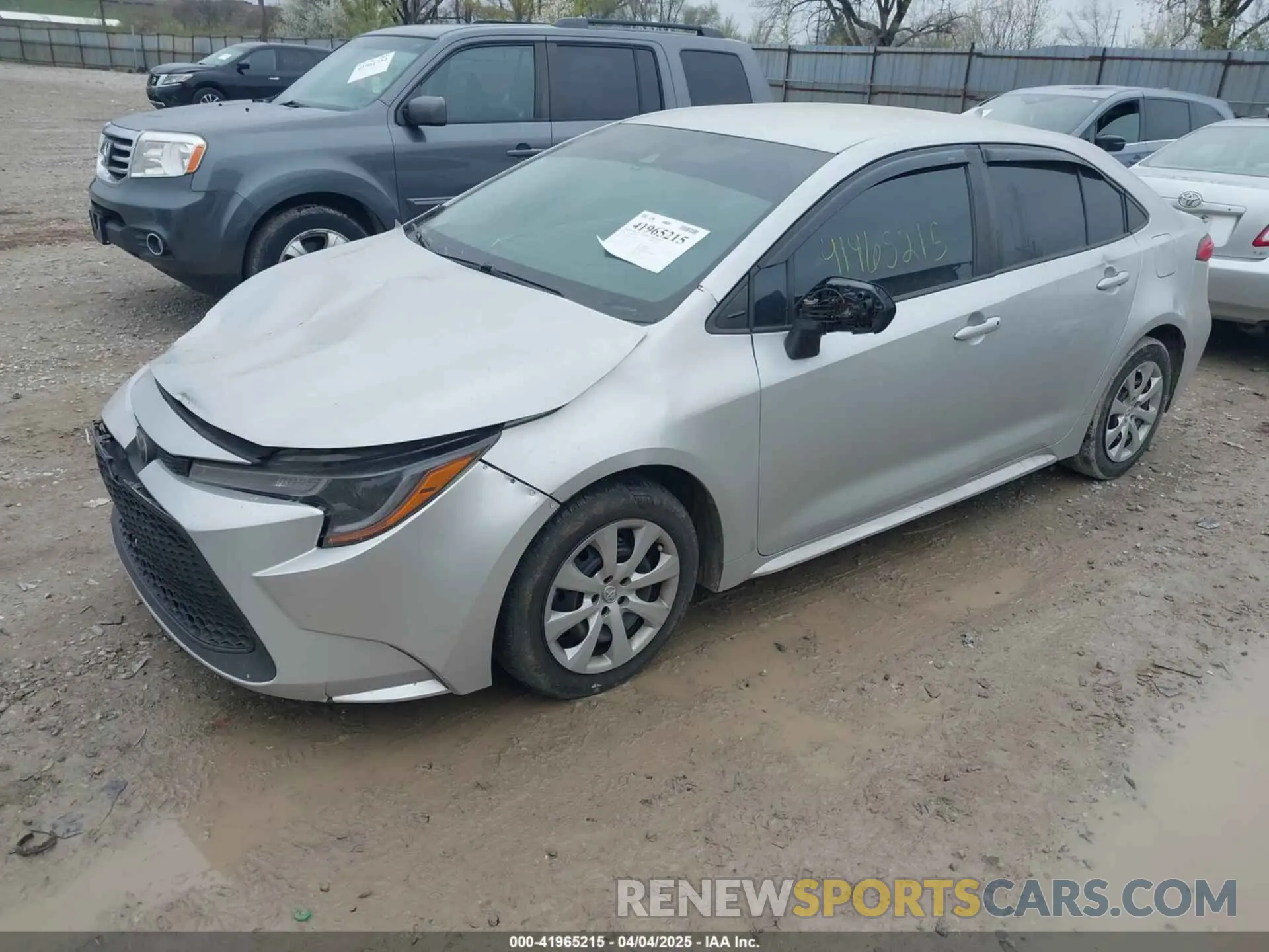 2 Photograph of a damaged car 5YFEPRAE6LP127409 TOYOTA COROLLA 2020