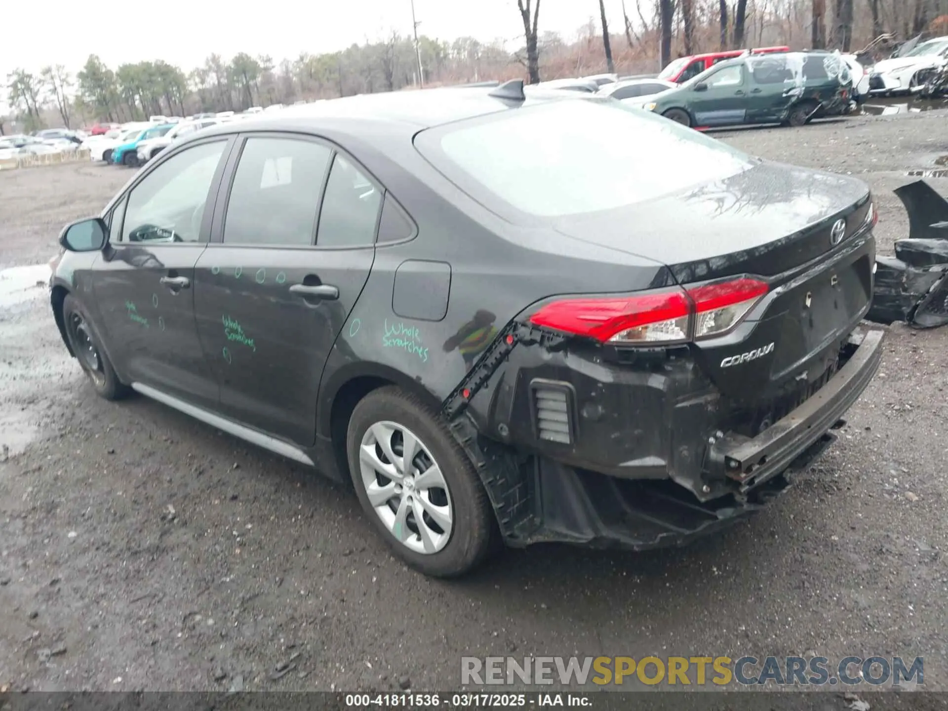 3 Photograph of a damaged car 5YFEPRAE6LP135204 TOYOTA COROLLA 2020