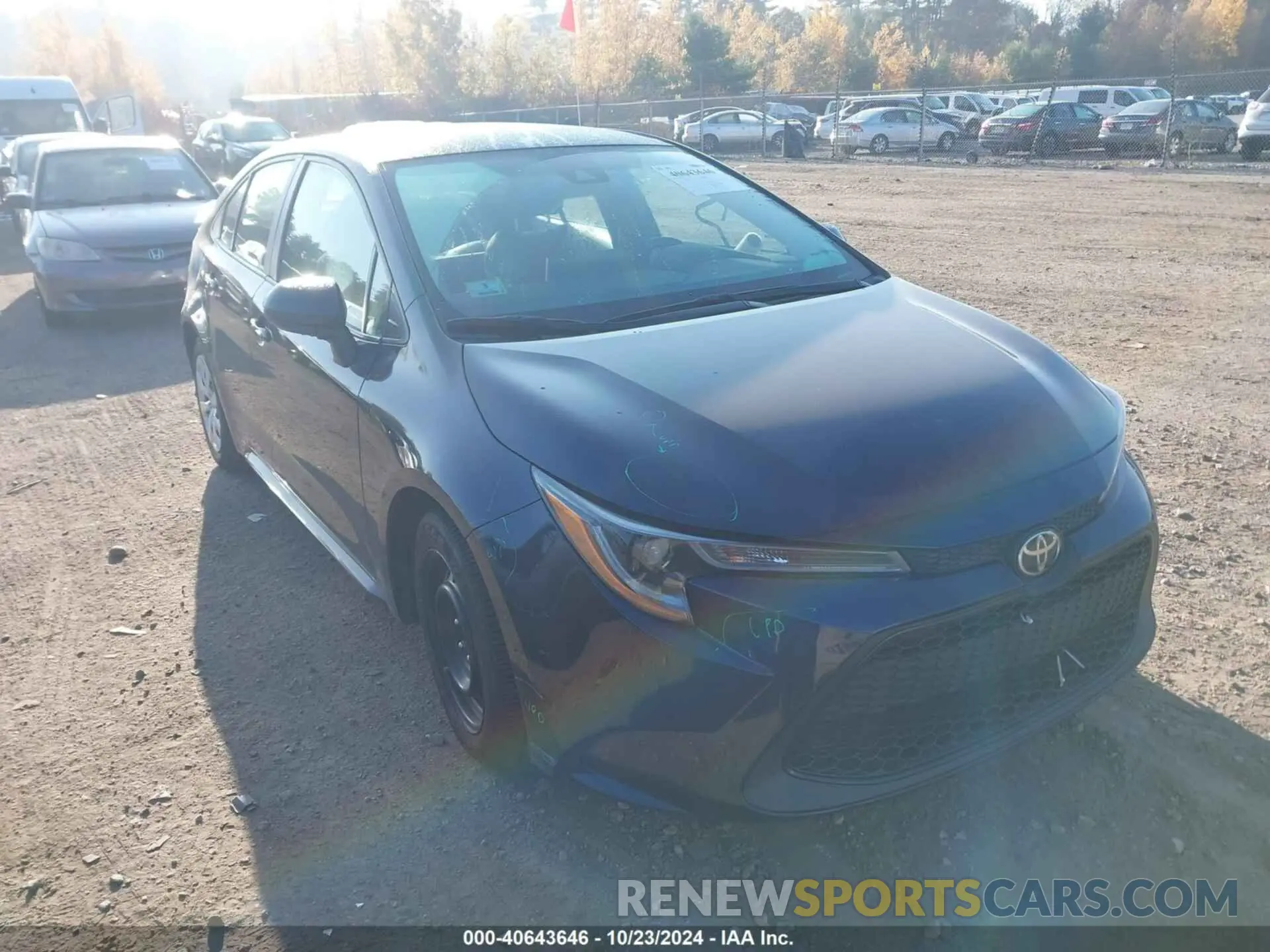 1 Photograph of a damaged car 5YFEPRAE6LP141309 TOYOTA COROLLA 2020