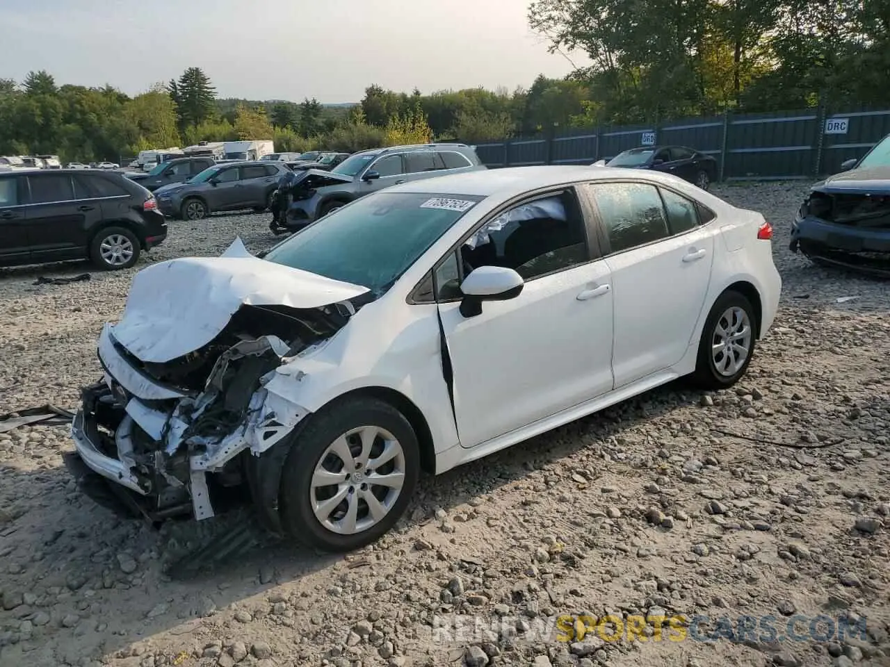 1 Photograph of a damaged car 5YFEPRAE6LP146767 TOYOTA COROLLA 2020