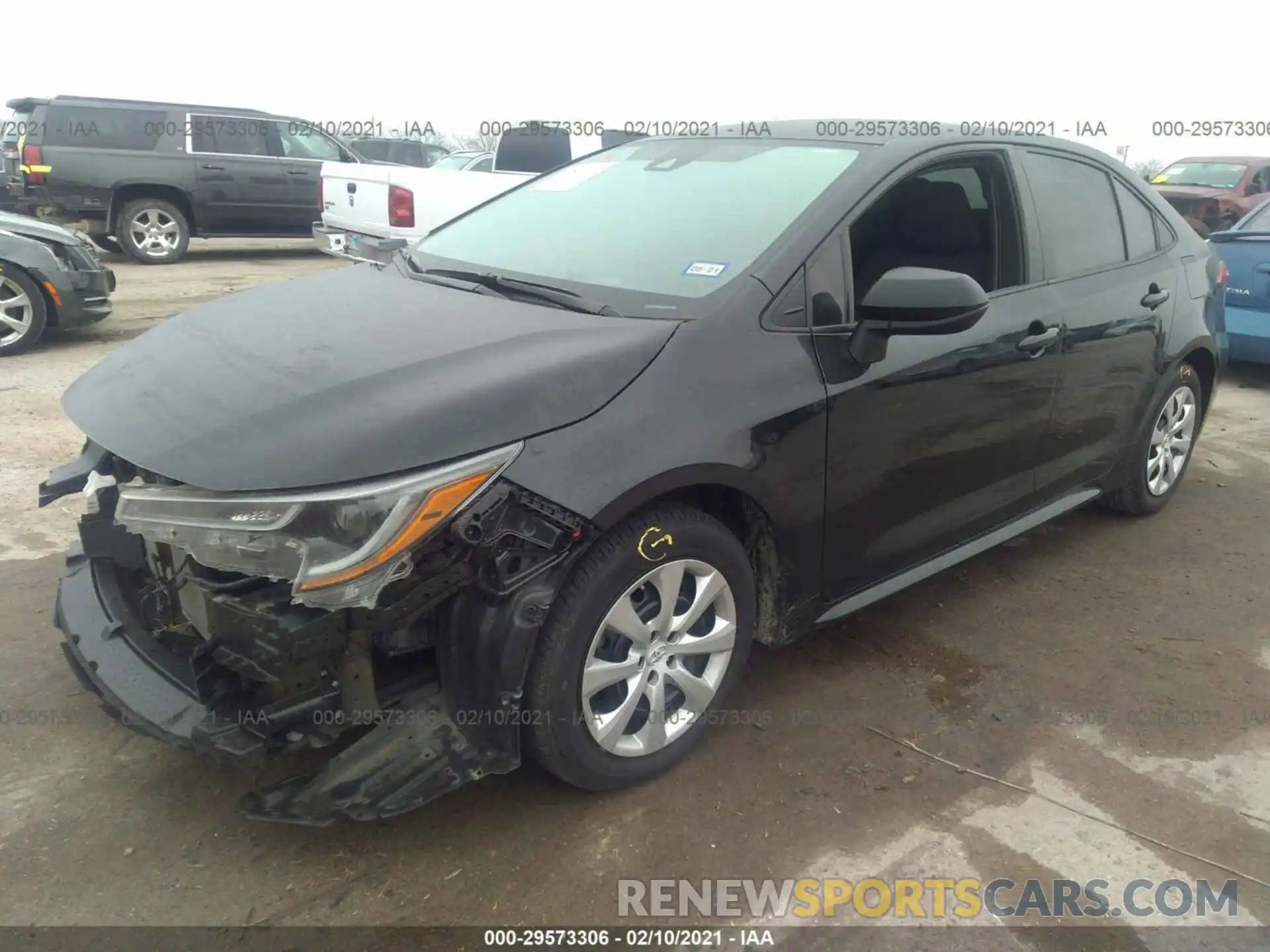 2 Photograph of a damaged car 5YFEPRAE7LP005948 TOYOTA COROLLA 2020