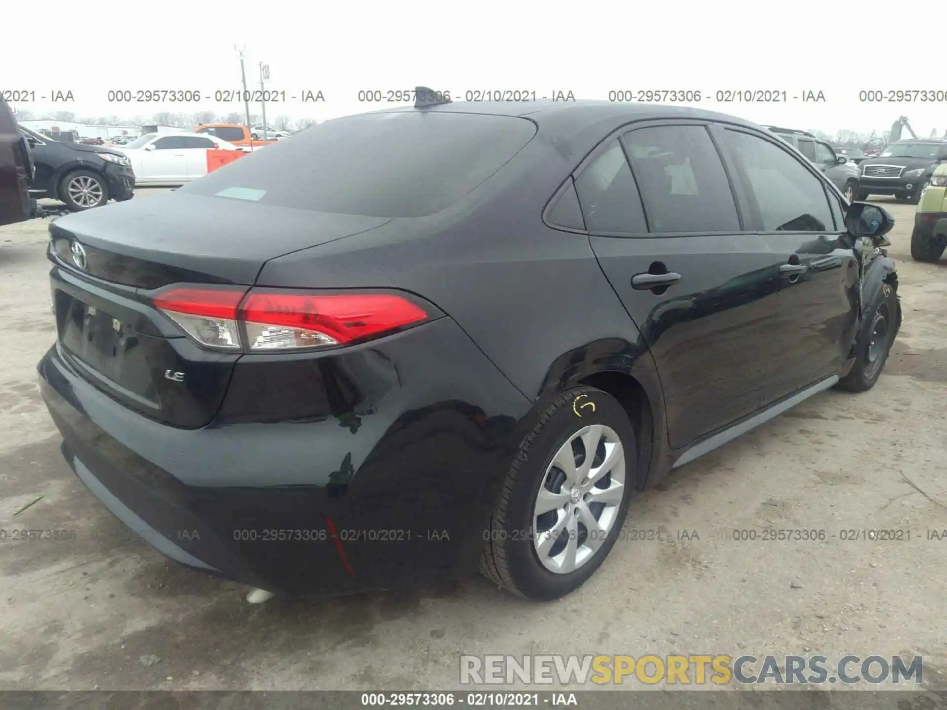 4 Photograph of a damaged car 5YFEPRAE7LP005948 TOYOTA COROLLA 2020