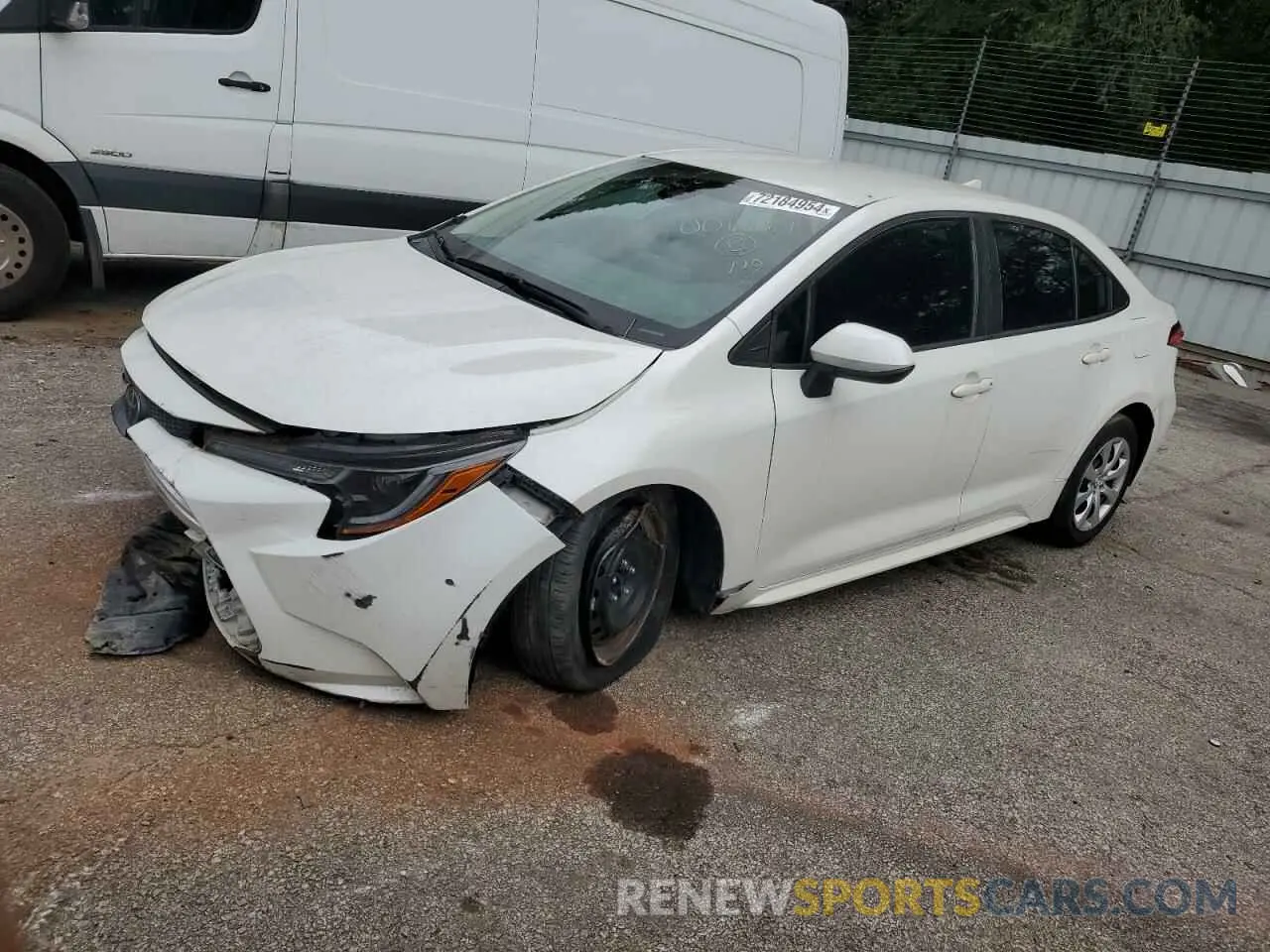 1 Photograph of a damaged car 5YFEPRAE7LP006887 TOYOTA COROLLA 2020