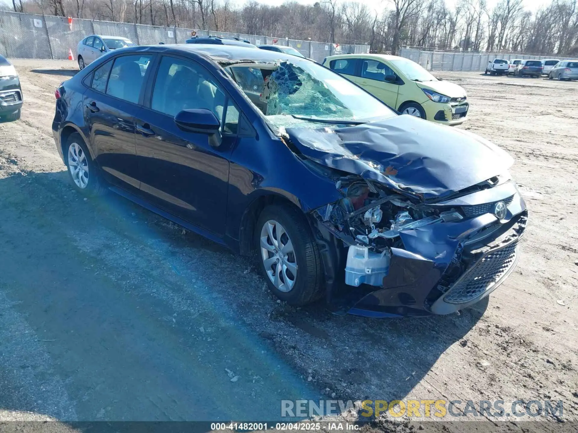 1 Photograph of a damaged car 5YFEPRAE7LP007229 TOYOTA COROLLA 2020
