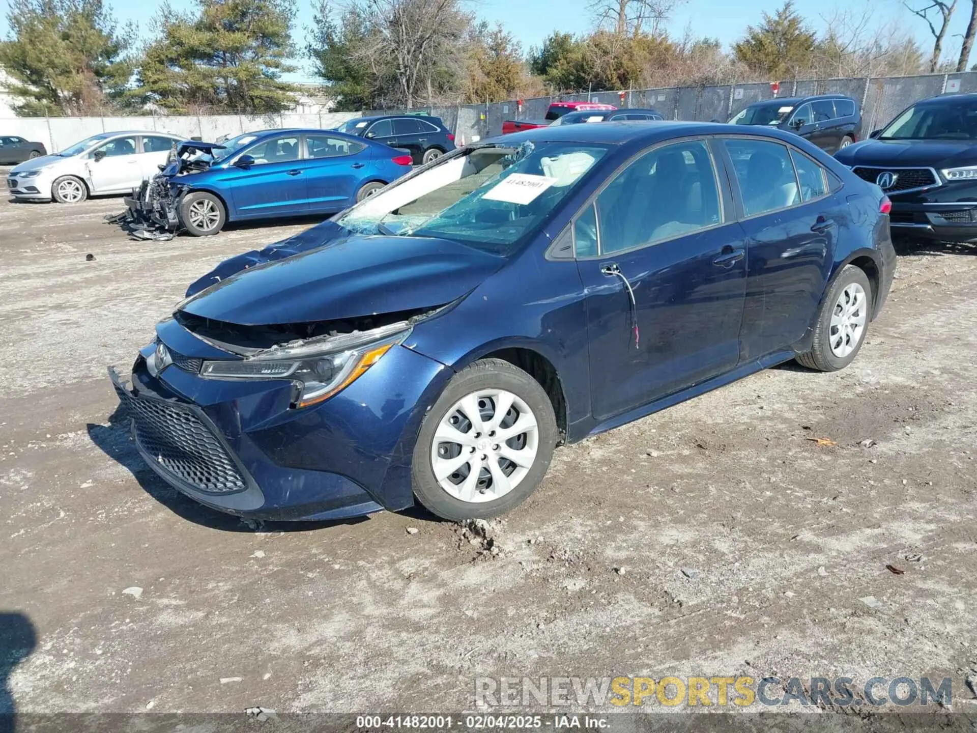2 Photograph of a damaged car 5YFEPRAE7LP007229 TOYOTA COROLLA 2020