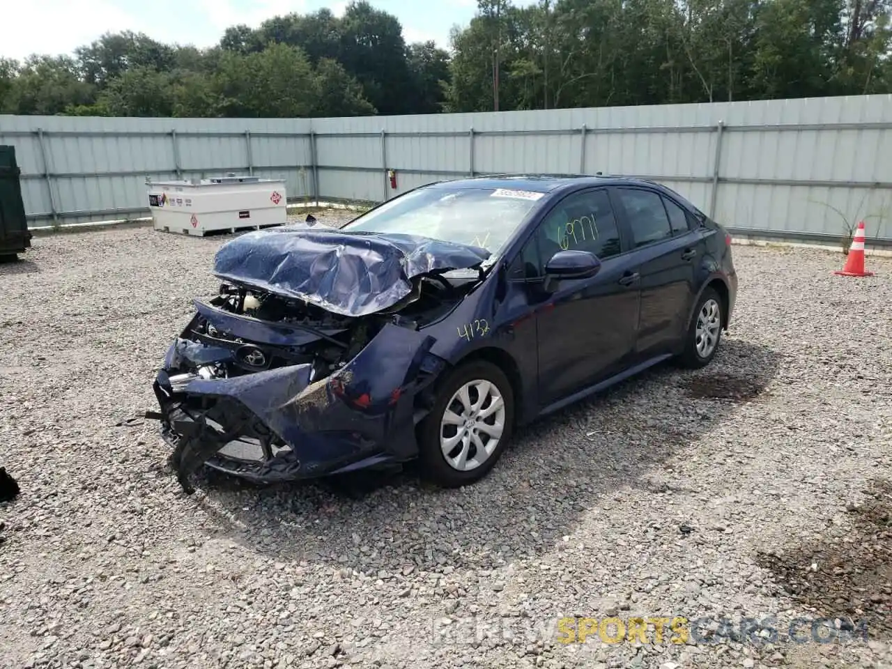 2 Photograph of a damaged car 5YFEPRAE7LP011121 TOYOTA COROLLA 2020