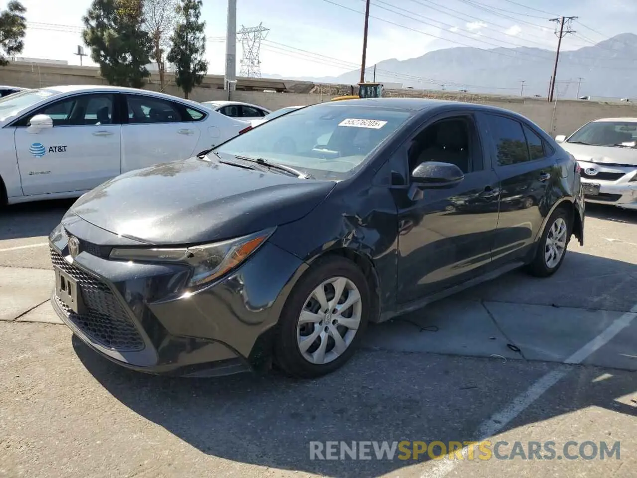 1 Photograph of a damaged car 5YFEPRAE7LP019753 TOYOTA COROLLA 2020