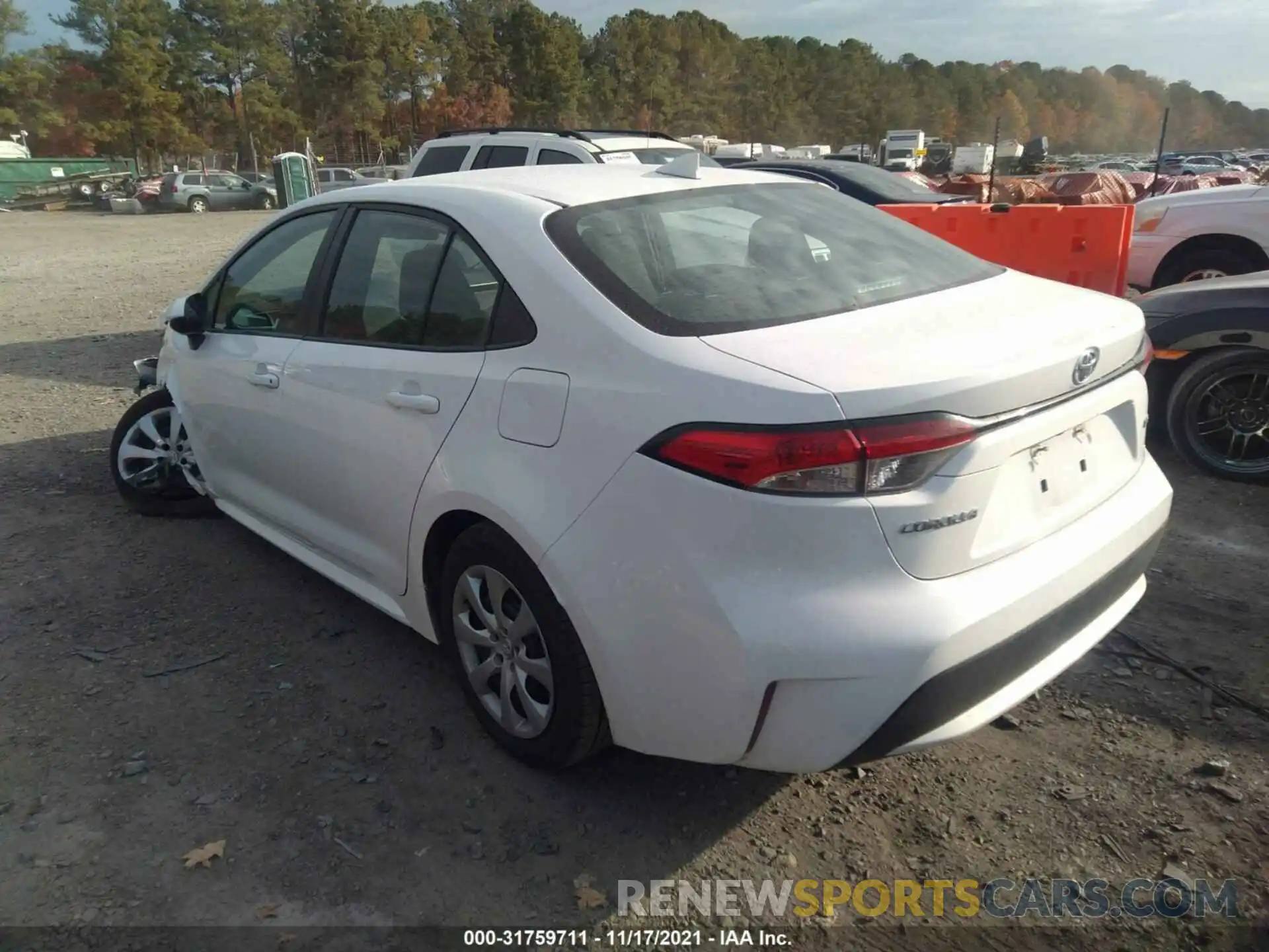 3 Photograph of a damaged car 5YFEPRAE7LP029599 TOYOTA COROLLA 2020