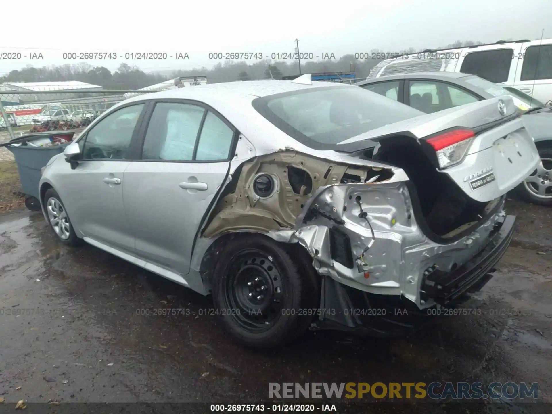 3 Photograph of a damaged car 5YFEPRAE7LP047813 TOYOTA COROLLA 2020