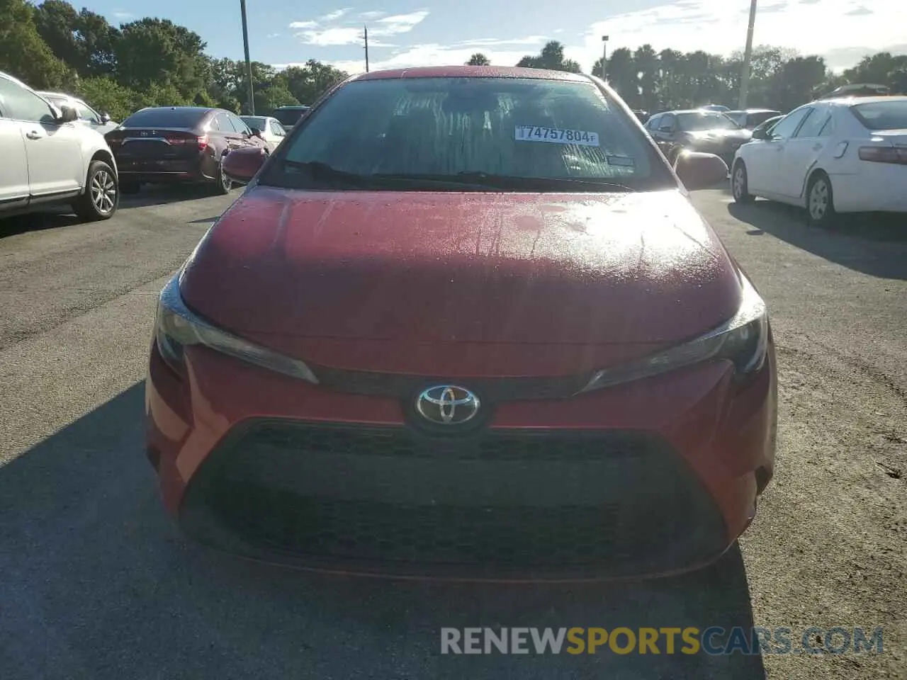 5 Photograph of a damaged car 5YFEPRAE7LP048623 TOYOTA COROLLA 2020