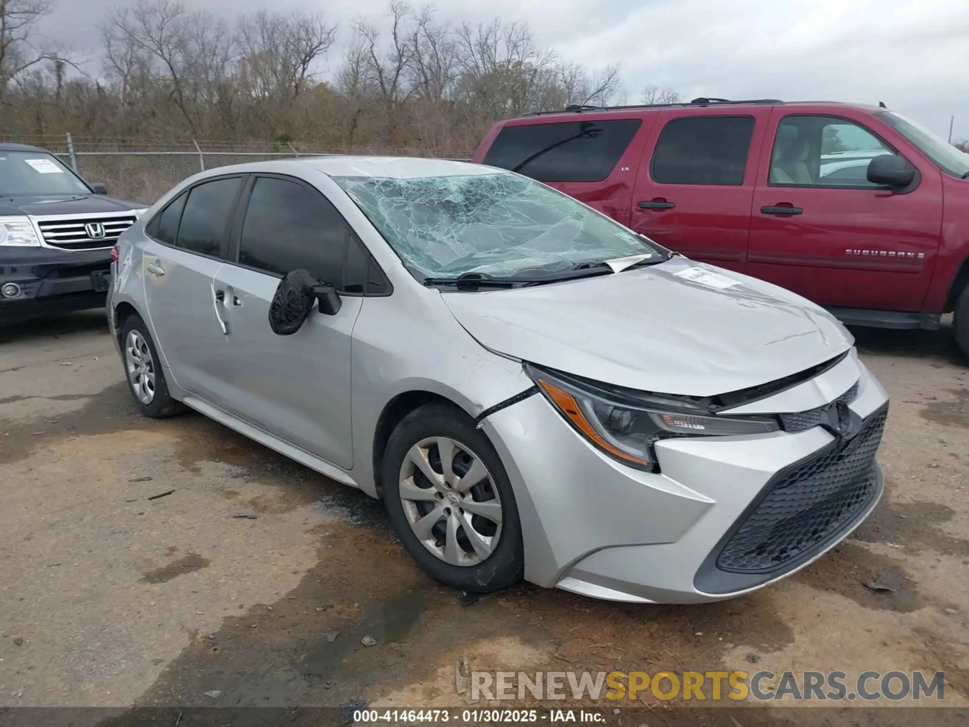 1 Photograph of a damaged car 5YFEPRAE7LP050548 TOYOTA COROLLA 2020