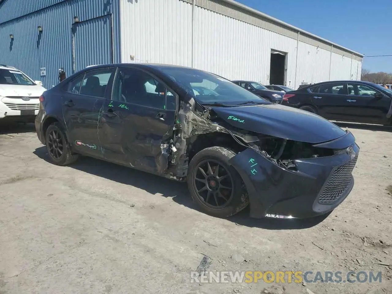 4 Photograph of a damaged car 5YFEPRAE7LP074445 TOYOTA COROLLA 2020