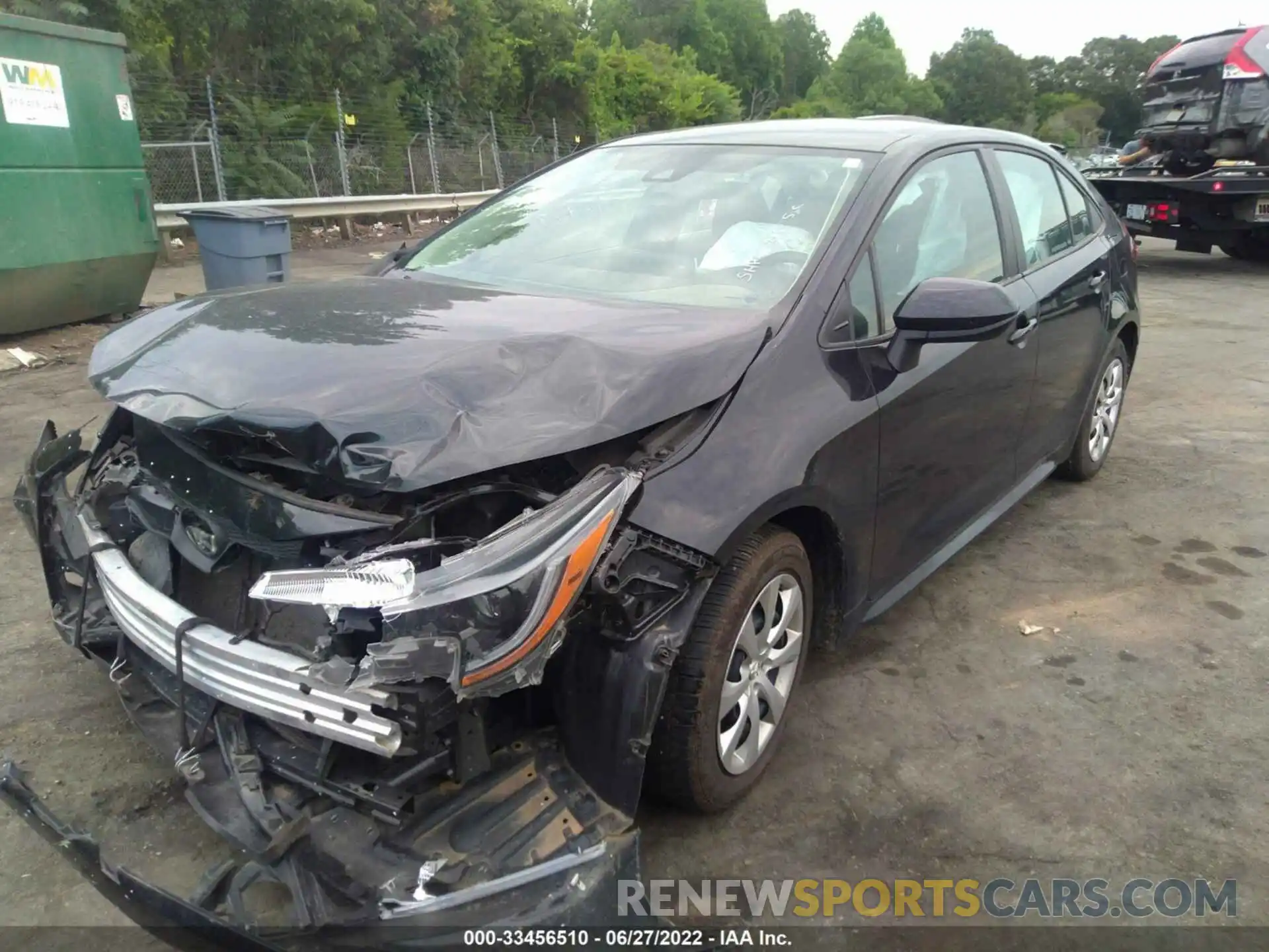 2 Photograph of a damaged car 5YFEPRAE7LP084134 TOYOTA COROLLA 2020