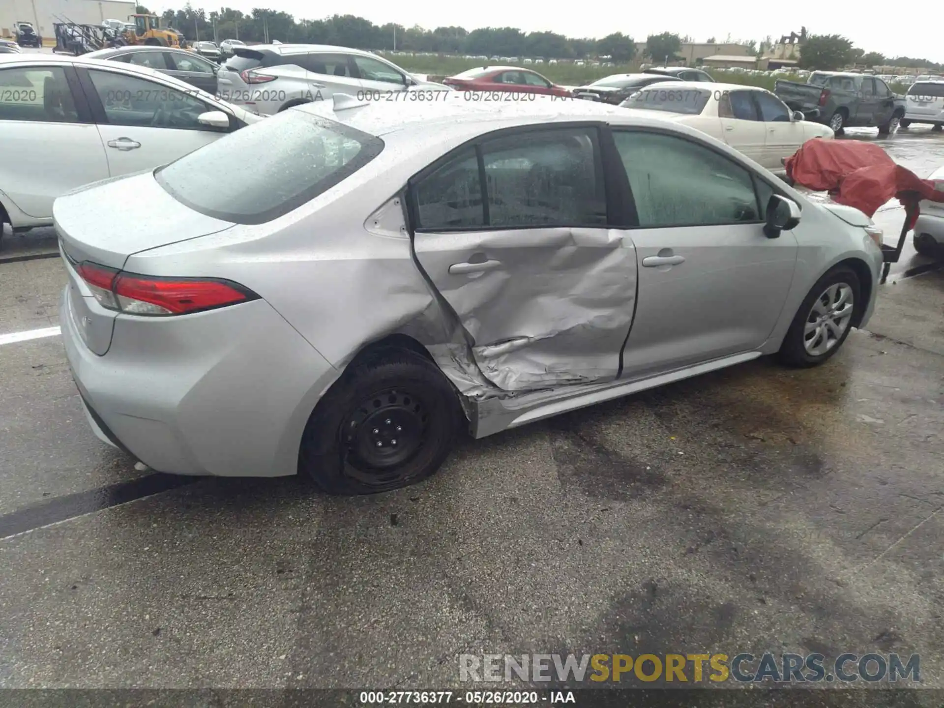 4 Photograph of a damaged car 5YFEPRAE7LP089205 TOYOTA COROLLA 2020