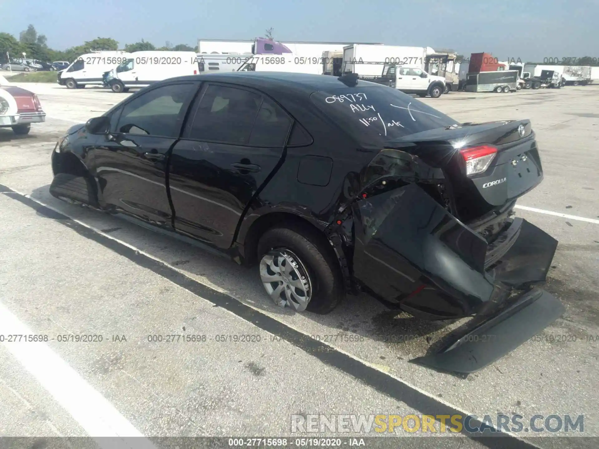 3 Photograph of a damaged car 5YFEPRAE7LP089737 TOYOTA COROLLA 2020